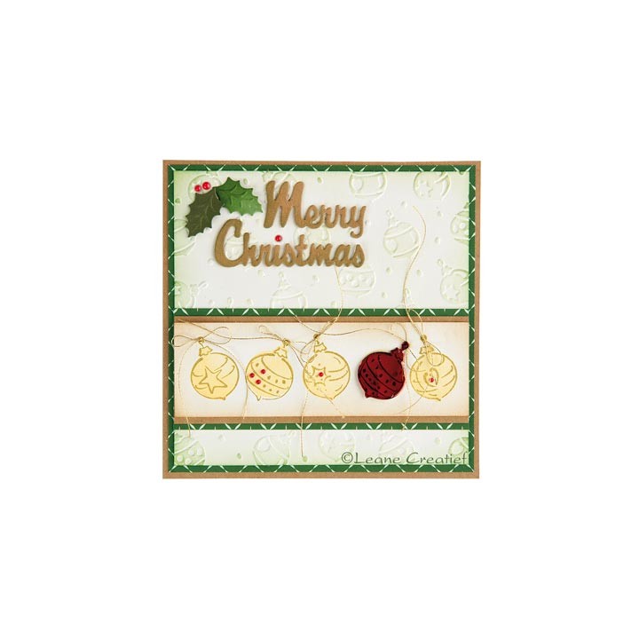 (35.1000)Embossing folder Christmas ornaments
