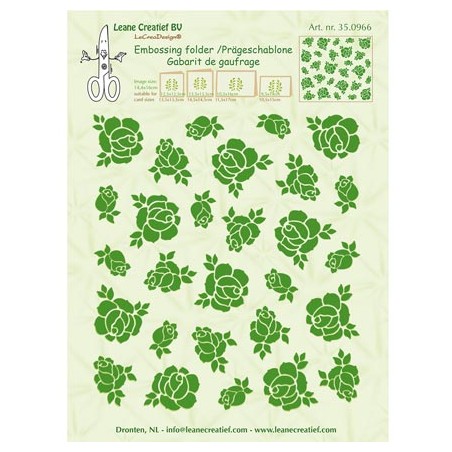 (35.0966)Embossing folder Roses