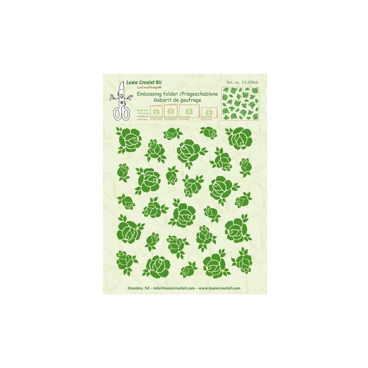 (35.0966)Embossing folder Roses