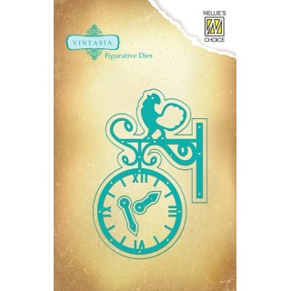 (VIND013)Nellie's Choice Vintasia Dies images - clock