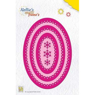 (MFD080)Multi Frame Die oval scalloped