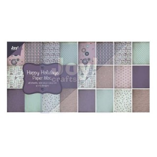 (6011/0703)Papier block 30.5 x 30.5cm - Happy Holidays