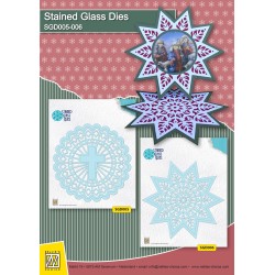 (SGD005)Nellie`s Choice Stained Glass Dies - round with shining