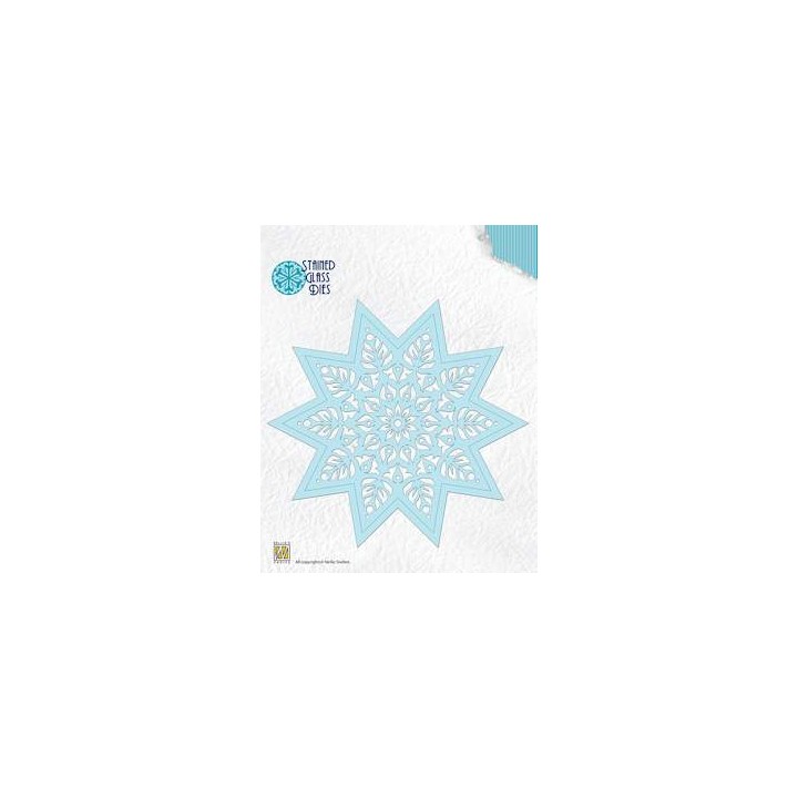 (SGD006)Nellie`s Choice Stained Glass Dies - fantasy star