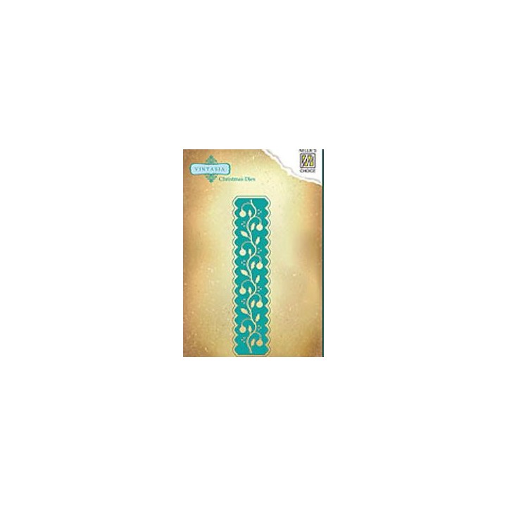 (VIND024)Nellie's Choice Vintasia Dies images - christmas border