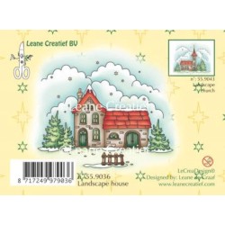 (55.9036)Clear Stamp - Landscape house