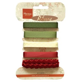 (JU0951)Marianne Design Christmas ribbons