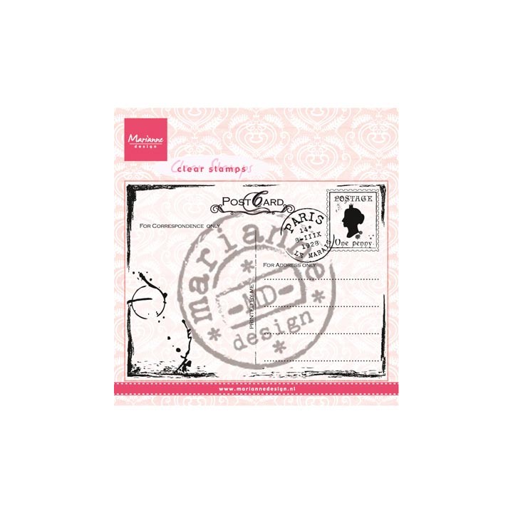 (CS0935)Clear stamp Postcard