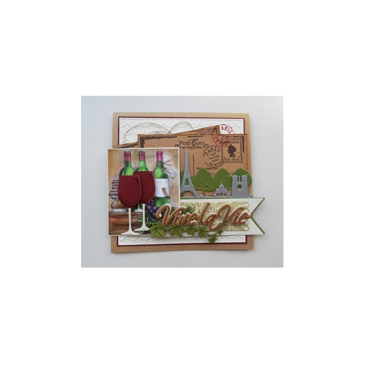 (CS0936)Clear stamp Christmas postcard