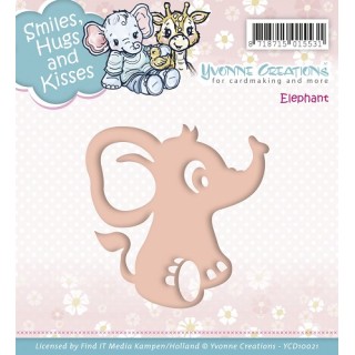 (YCD10021)Yvonne Creations die Elephant