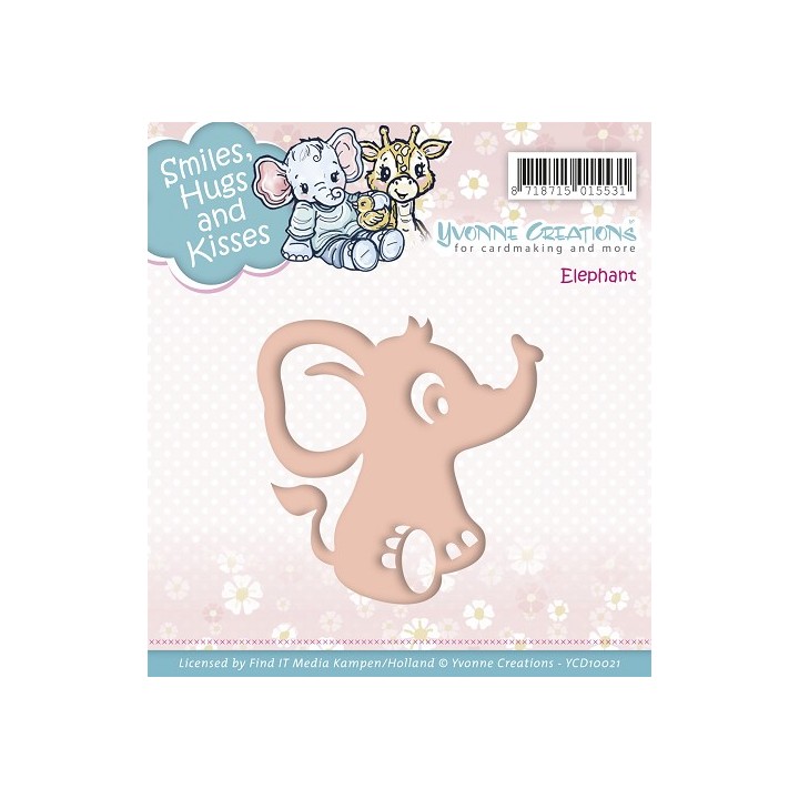 (YCD10021)Yvonne Creations die Elephant
