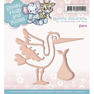 (YCD10020)Yvonne Creations die Stork