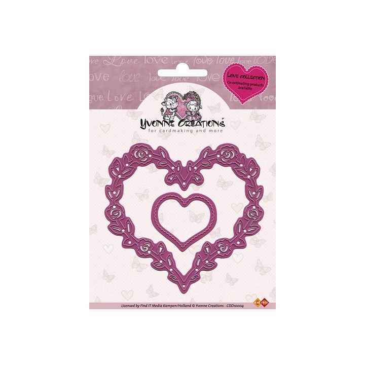 (CDD10004)Yvonne Creations die Hearts