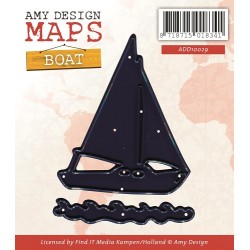 (ADD10029)Die - Amy Design - Maps - Boat