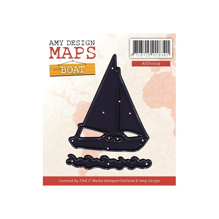 (ADD10029)Die - Amy Design - Maps - Boat