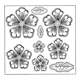 (UMS633)Stamps To Die For - Shaded Peony