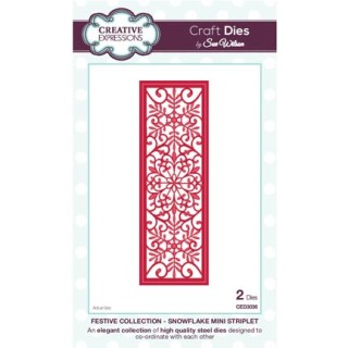 (CED3036)Craft Dies - Snowflake Mini Striplet