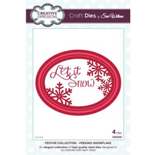 (CED3022)Craft Dies - Peeking Snowflake