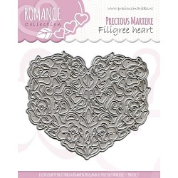 (PM10027)Precious Marieke - Romance - Filigree heart