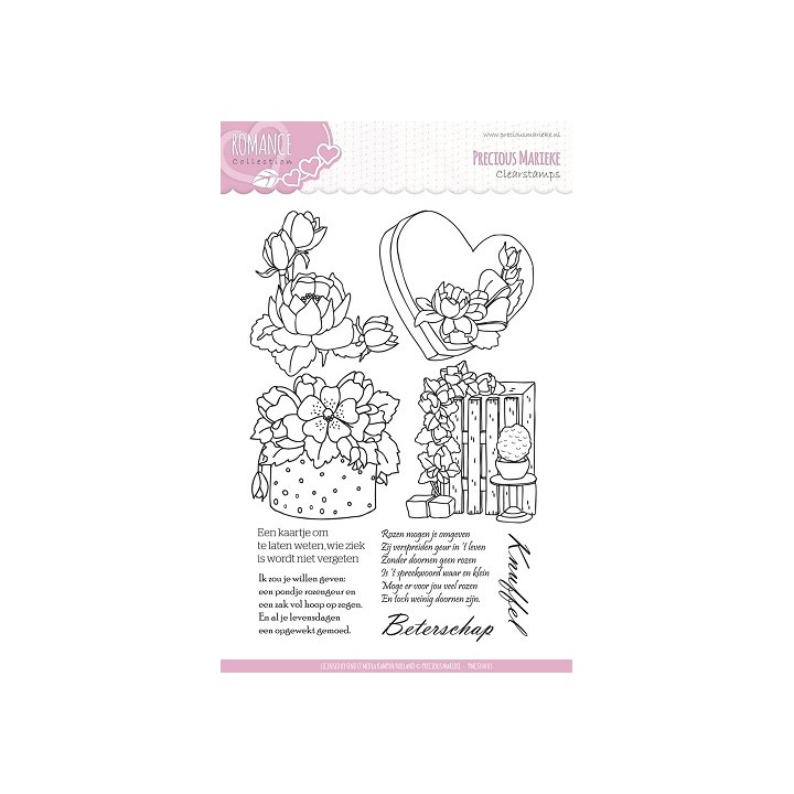 (PMCS10003)Precious Marieke - Romance - Clear stamp