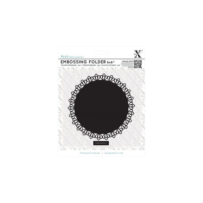 (XCU515166)Xpress embossing folder 15 x 15cm Filigree Circle