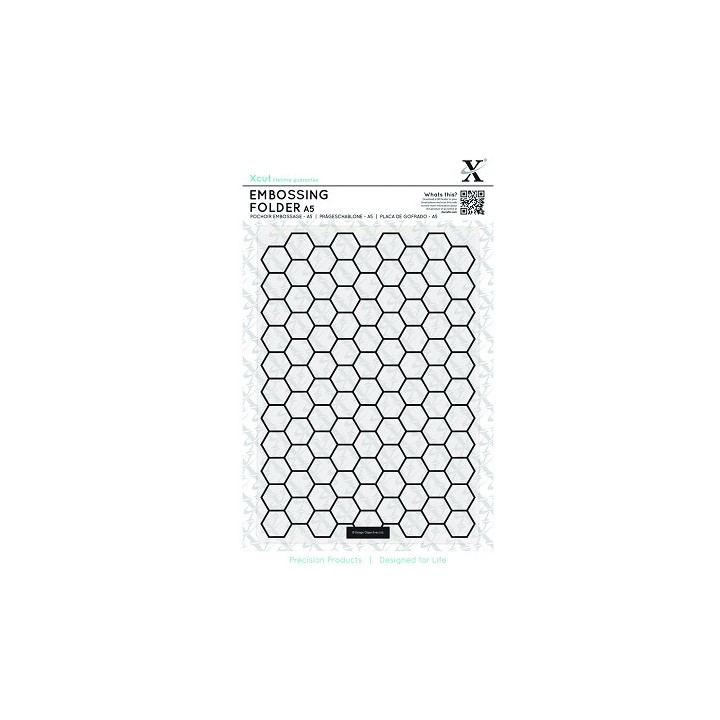 (XCU515177)Xpress embossing folder A5 Honeycomb