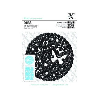 (XCU503228)Die Set (1pcs) - Floral Cluster Circle