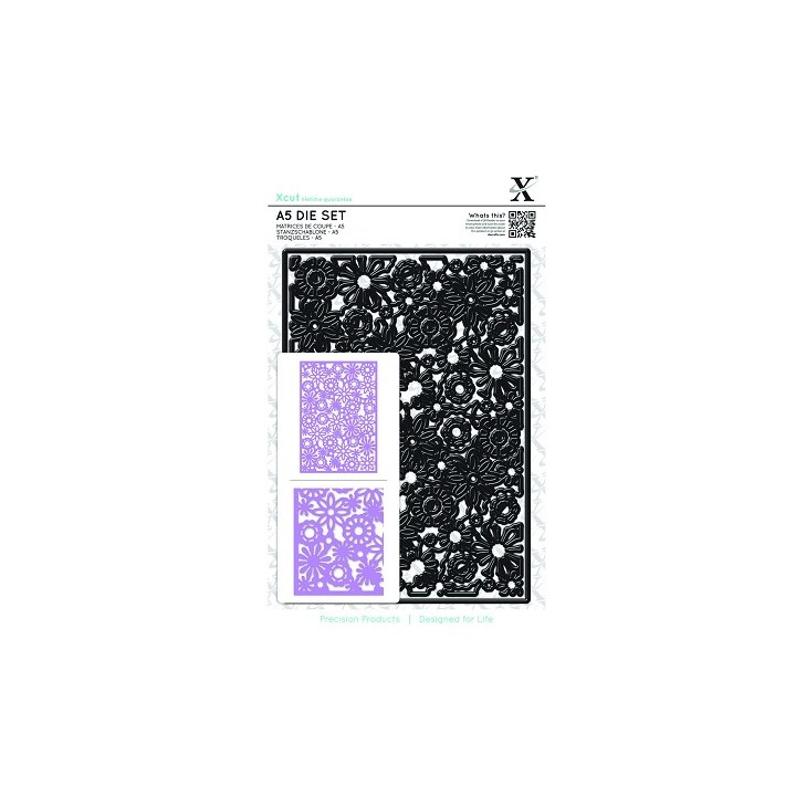 (XCU503227)Die Set A5 - Floral Filigree Background (1Pcs)