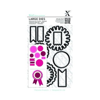 (XCU503240)Large Dies (10pcs) - Mixed Rosettes