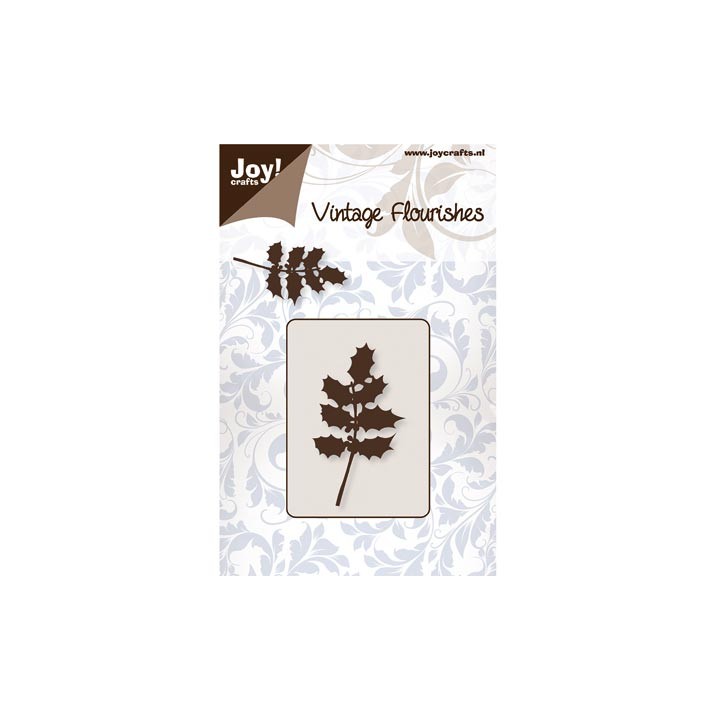 (6003/0060)Schablone Vintage Flourishes - Holly Blätter