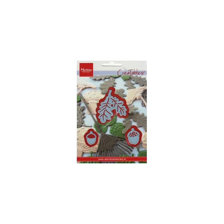 (LR0373)Creatables - Acorn with leaf