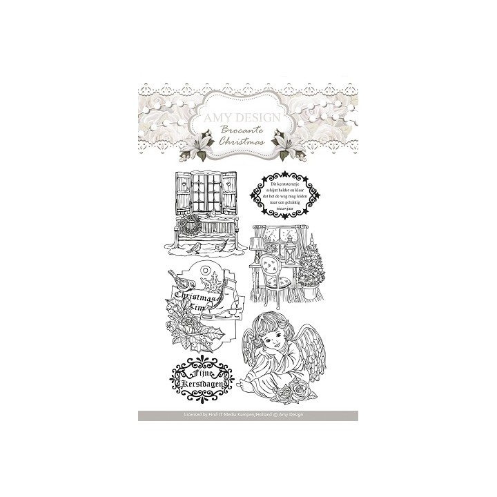 (ADCS10002)Clearstamp - Amy Design - Brocante Christmas