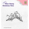 (CT015)Nellie's Choice Clear Stamp Christmas time Christmas bird