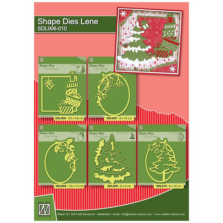(SDL007)Nellie`s Choice Shape Dies Christmas Twigs frame
