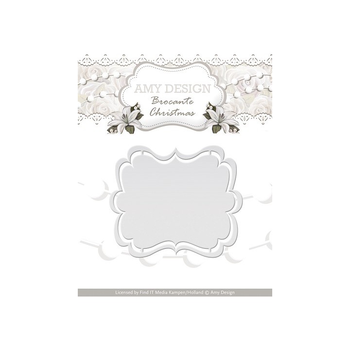 (ADD10032)Die - Amy Design - Brocante Christmas - Label