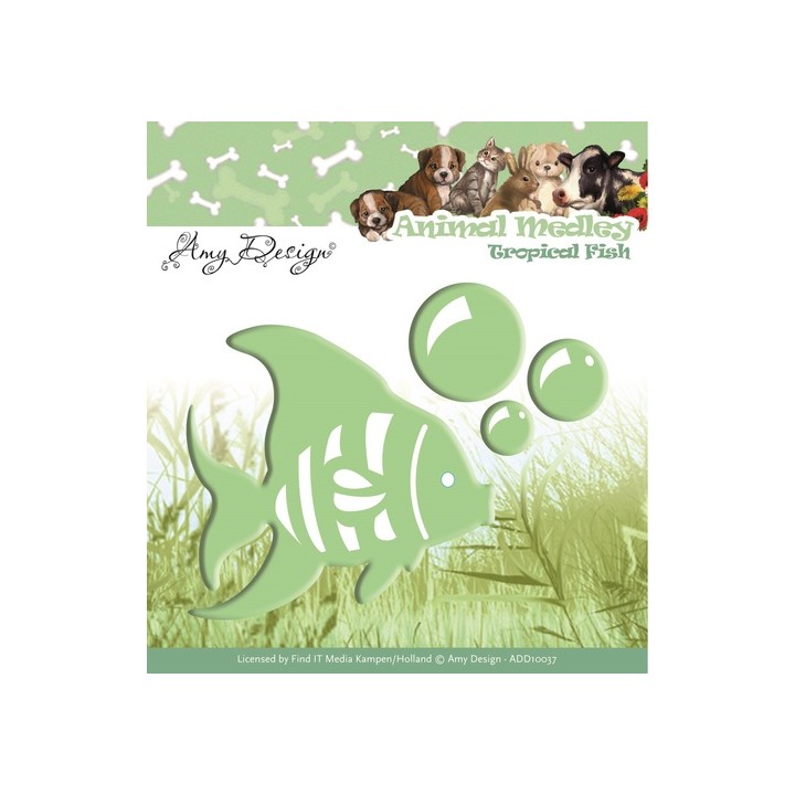 (ADD10037)Die - Amy Design - Animal Medley - Tropical Fish