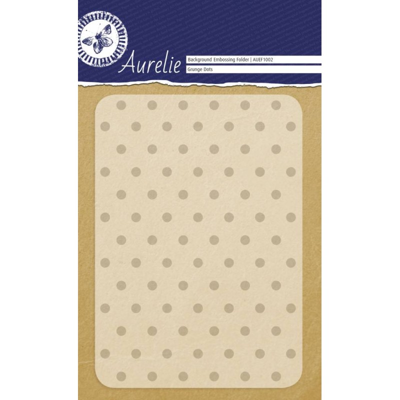 (AUEF1002)Aurelie Grunge Dots Background Embossing Folder