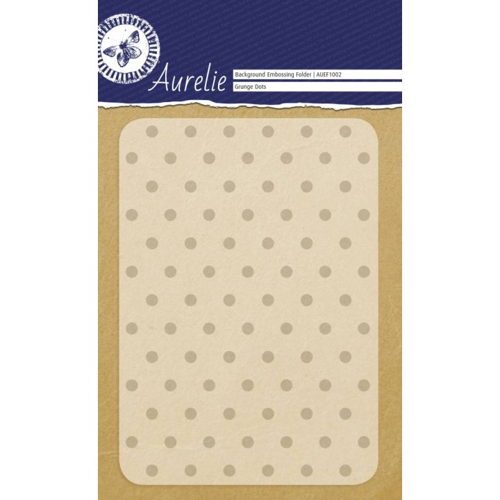 (AUEF1002)Aurelie Grunge Dots Background Embossing Folder