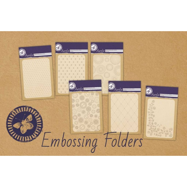(AUEF1003)Aurelie Dotted Circles Background Embossing Folder