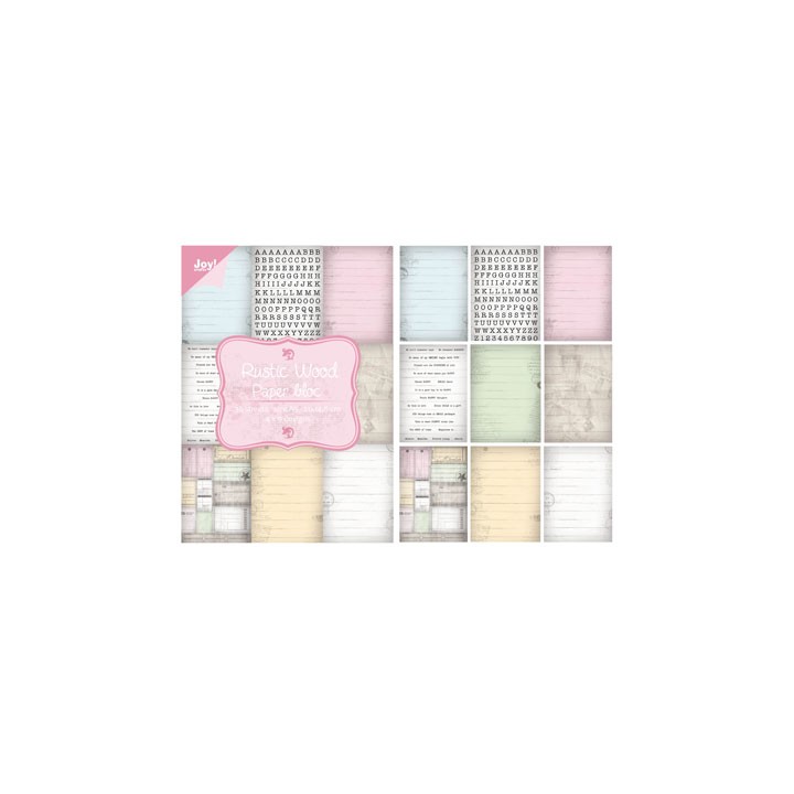 (6011/0085)bloc de papier 15X21 cm Rustic Wood