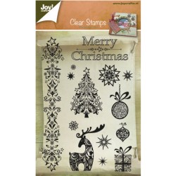 (6410/0127)Clear stamp Merry Christmas