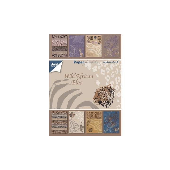 (6011/0081)bloc de papier 15X21 cm Africa