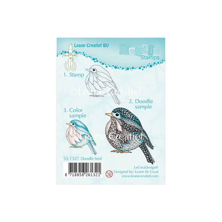 (55.1321)Doodle clear stamp Bird