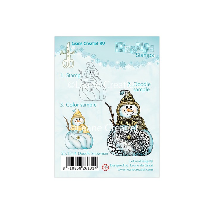 (55.1314)Doodle clear stamp Snowman