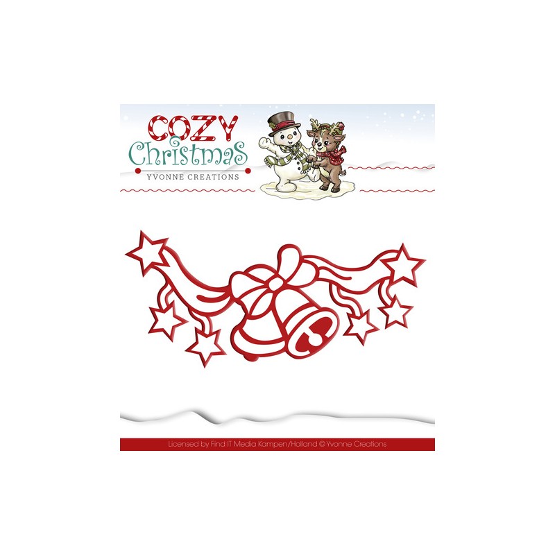 (YCD10037)Yvonne Creations die Cozy Christmas Jingle bells