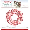 (YCD10035)Yvonne Creations die Cozy Christmas Wreath