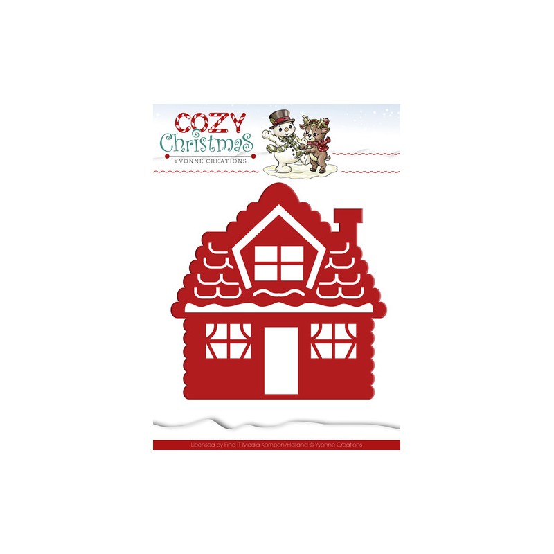 (YCD10034)Yvonne Creations die Cozy Christmas Gingerbread House