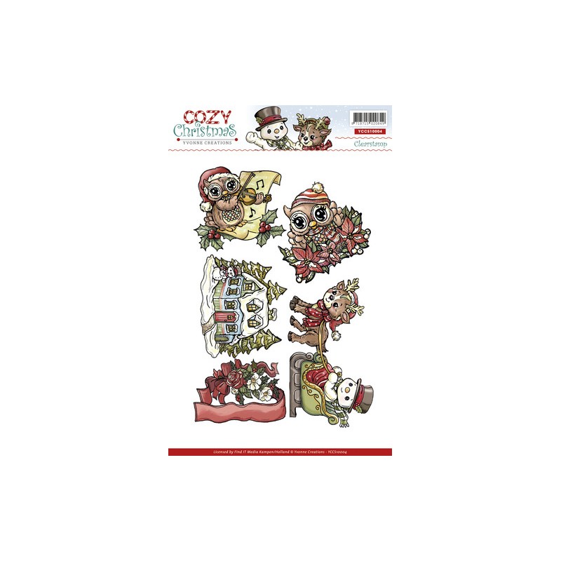 (YCCS10004)Stamps - Yvonne Creations Cozy Christmas