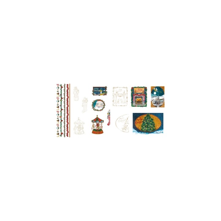 Pergamano Parchment paper Victorian Christmas Eve 5 s A4(62588)