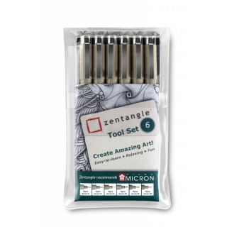 (Z06PTGB)Sakura Zentangle 6 Piece Tools Set